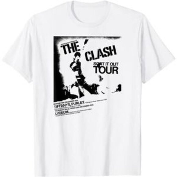 Lignu Tops - The Clash Sort It Out Tour White T-Shirt